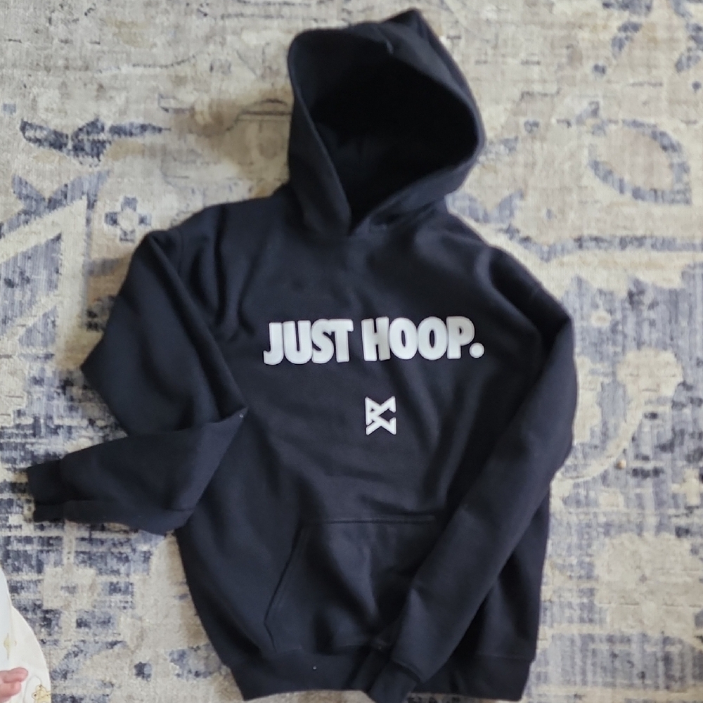 Just Hoop Black Hoodie